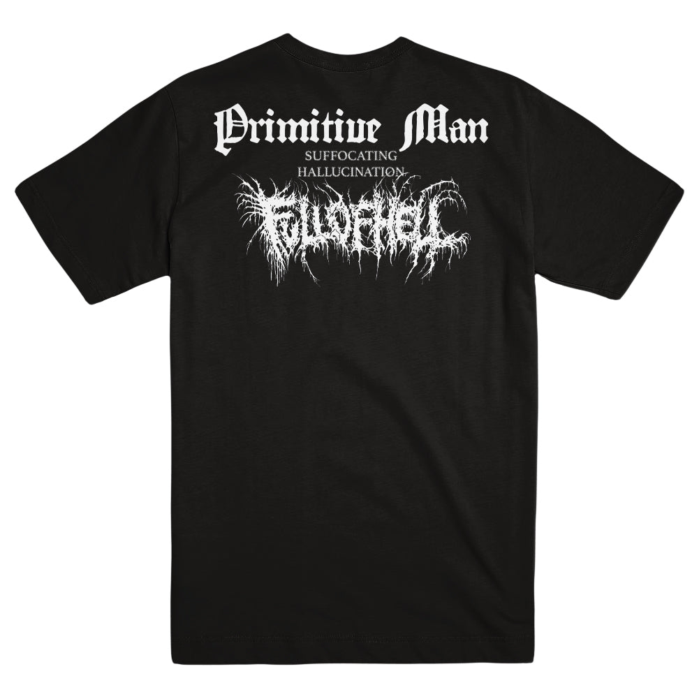 FULL OF HELL & PRIMITIVE MAN "Suffocating Hallucination" T-Shirt