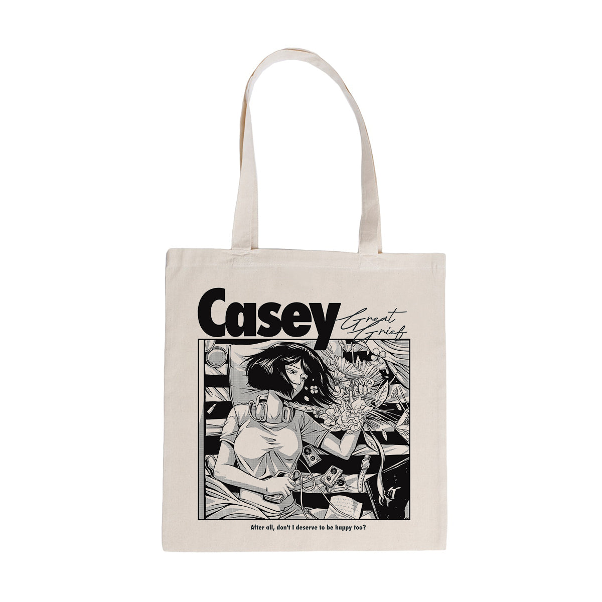 CASEY "Great Grief Anime" Tote Bag