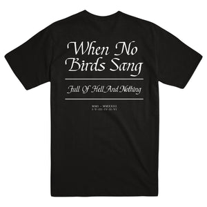 FULL OF HELL & NOTHING "When No Birds Sang - Black" T-Shirt