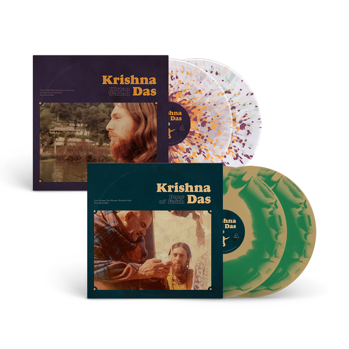 KRISHNA DAS "Kirtan Wallah & Door Of Faith" Vinyl Bundle