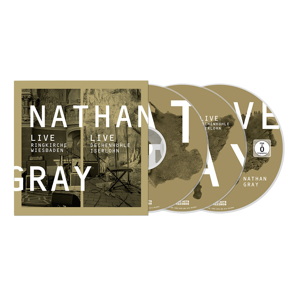 NATHAN GRAY "Live in Wiesbaden / Live in Iserlohn" 2xCD + DVD
