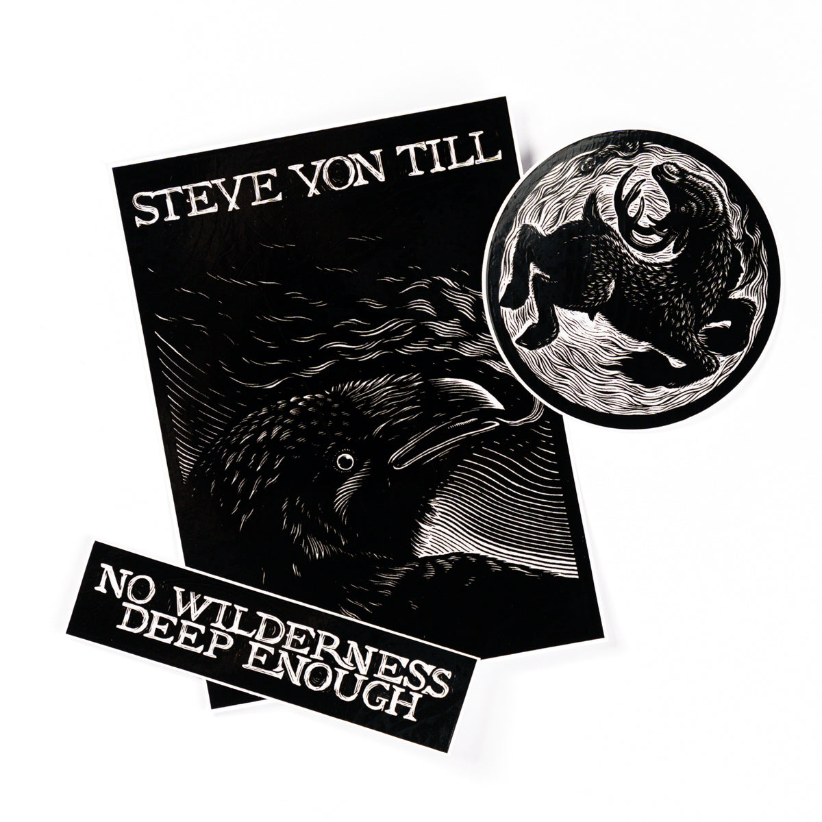 STEVE VON TILL "Bull / NWDE / Crow" Stickers Pack