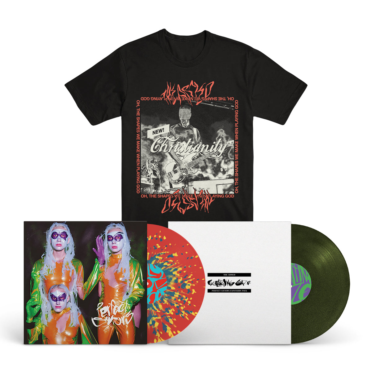 THE ARMED "Everlasting Gaze + Perfect Saviors" Vinyl + Black T-Shirt Bundle