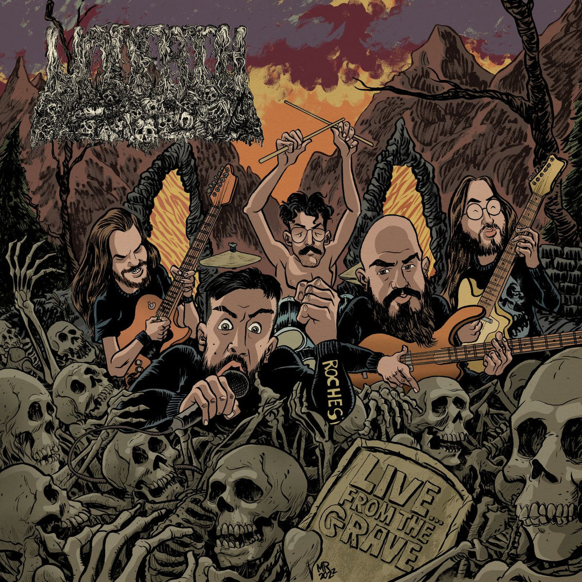 UNDEATH "Live...From The Grave" LP