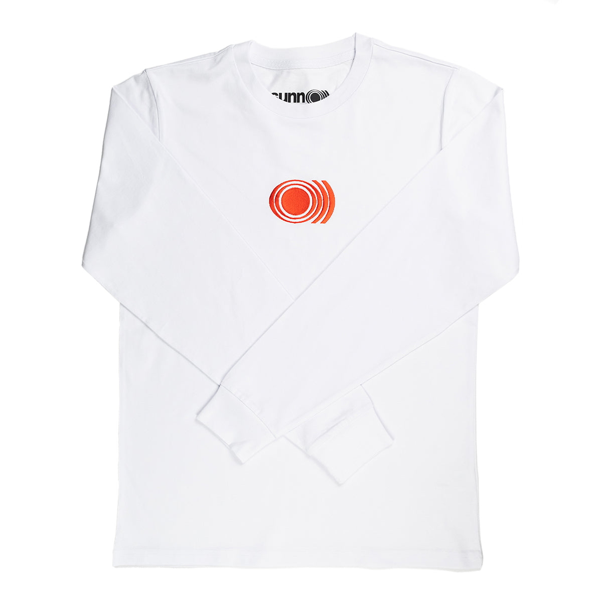 SUNN O))) "Embroidered Logo - Red On White" Longsleeve